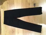 J BRAND Vanity Destruct Black Amelia Cropped Stretch Jeans Size 27 ladies
