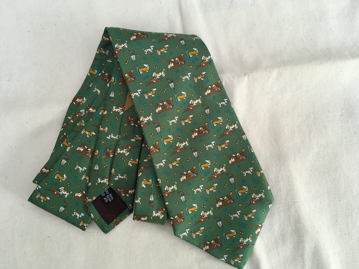 Salvatore Ferragamo Silk Printed Tie men