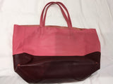 Céline Lambskin Horizontal Bi-Cabas Pink Rust Bag Tote Handbag ladies