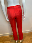 Ralph Lauren Blue Label Red Silky Pants Trousers Size US 4 UK 8 S SMALL ladies