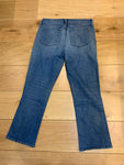 J BRAND Reserved Indigo Mid Rise Stretch Cropped Rail Jeans SIZE 30 ladies