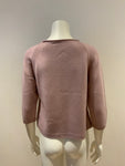 Luisa Spignoli Knit Purple Wool Cropped Jumper Sweater Size M medium ladies