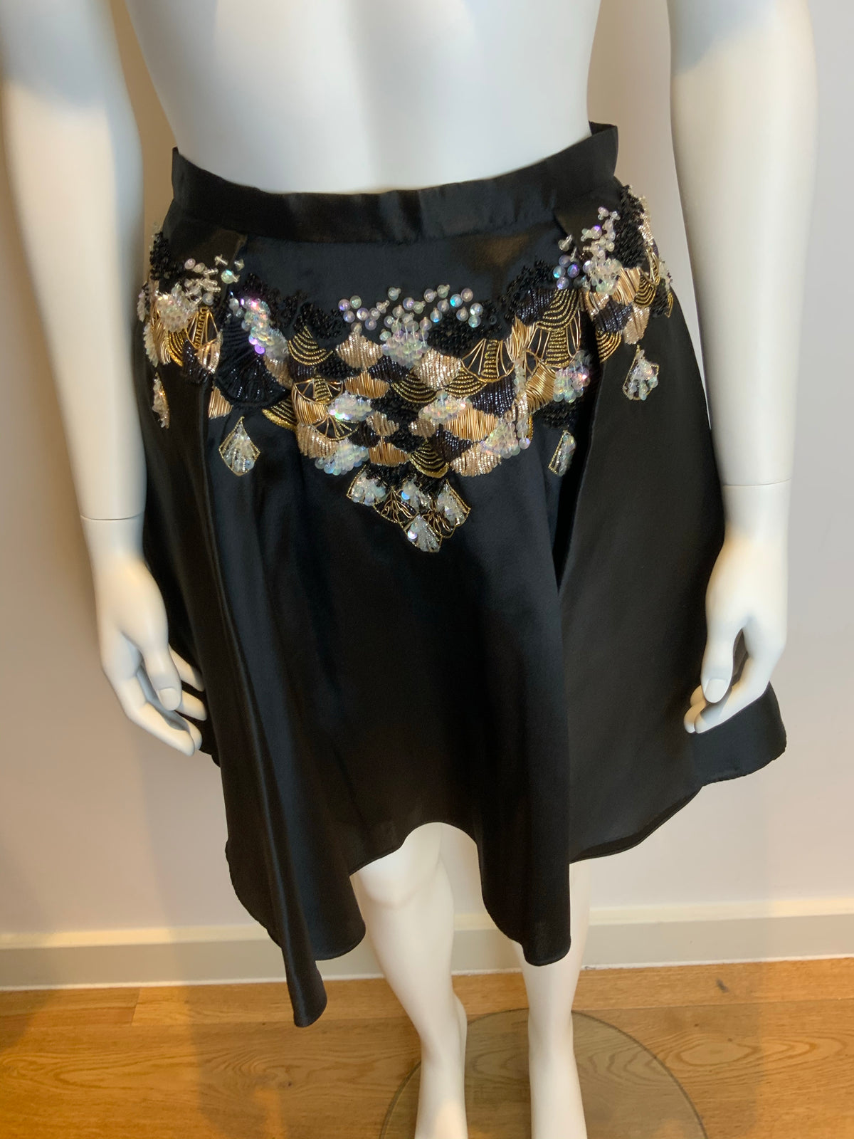 Razan Alazzouni Runaway Zibeline Scutes Skirt Size F 32 US 0 UK 4 ladies