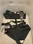 $740 Herve Leger "TAMARA" Monokini Swimwear Black Size S SMALL ladies