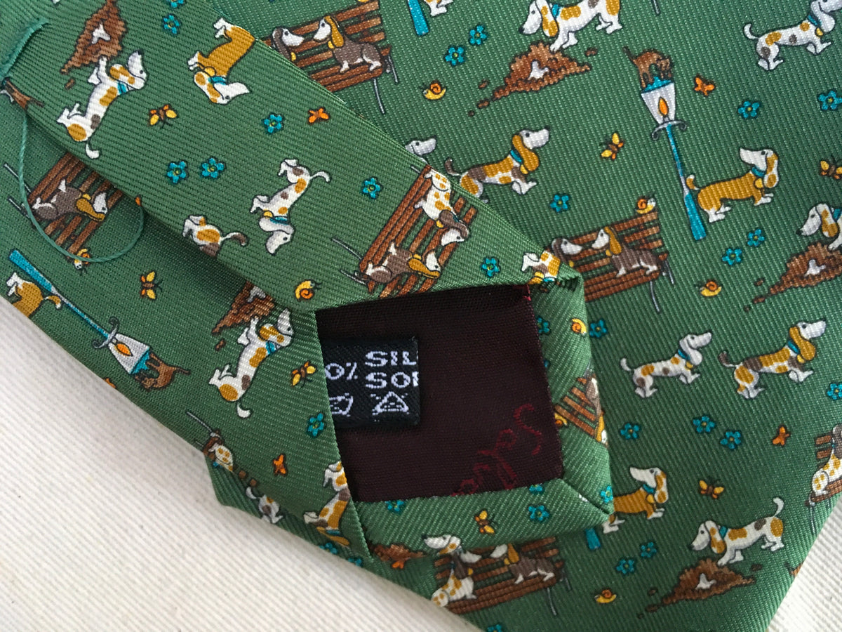 Salvatore Ferragamo Silk Printed Tie men
