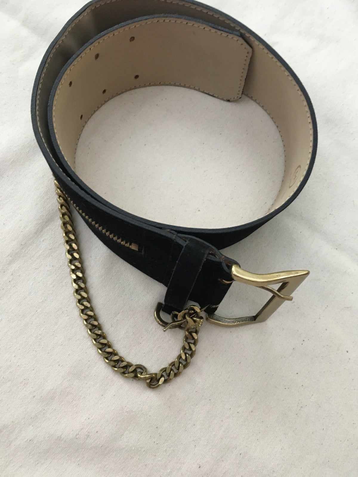 Alexander McQueen McQ Chain and velvet waist belt Ladies