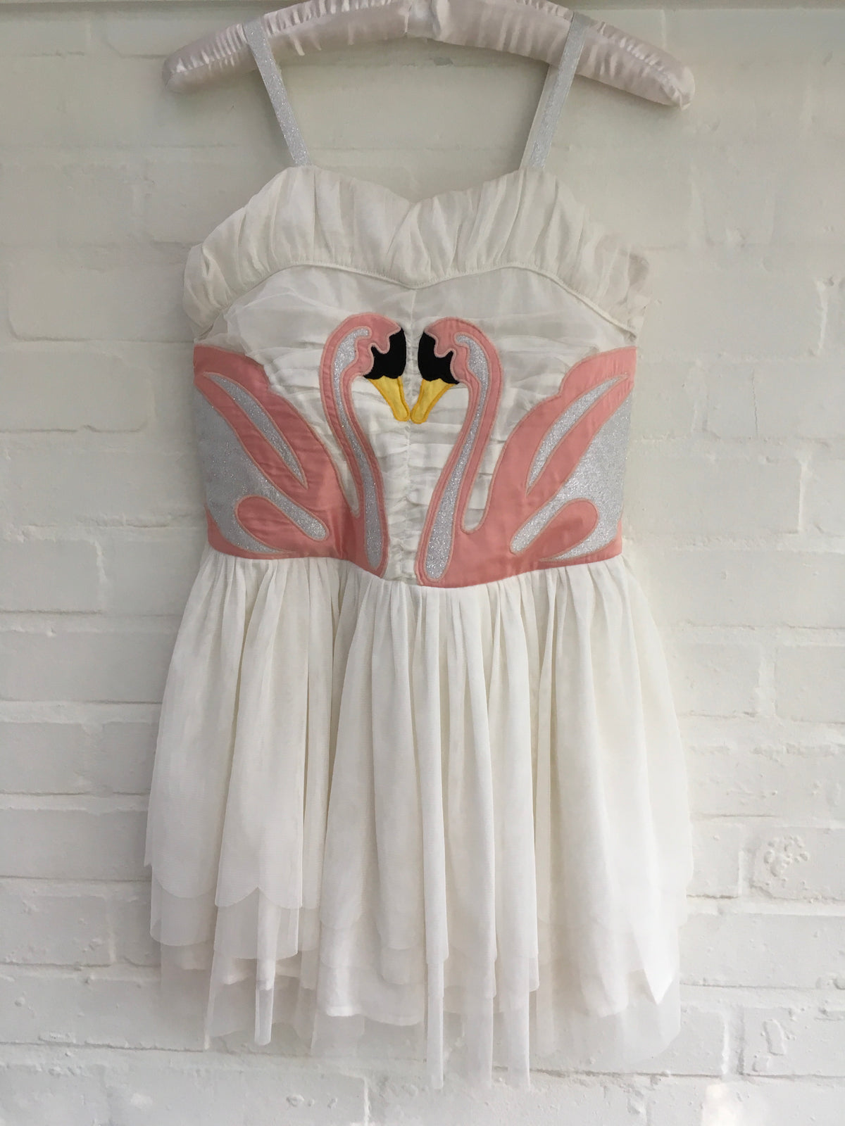 STELLA MCCARTNEY KIDS WHITE TULLE ‘BONNY’ SWAN DRESS  Children