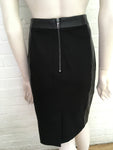 Reiss Womens Leather Olivia Ponte Skirt Size UK 12 US 8 ladies