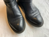 ROBERT CLERGERIE Black biker leather boots SIZE US 4 1/2 34.5 UK 1.5 ladies