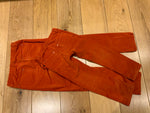 il gufo Corduroy Straight-leg Trousers In Orange Pants Size 6 or 12 years children