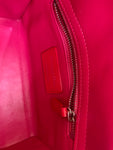 Christian Dior Lambskin Cannage Mini Bi-Color Lady Dior Orange Fuchsia Bag ladies