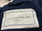 Lounge Lover Navy Blue Zip Sweatshirt Size M medium ladies