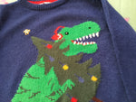 John Lewis Dinosaur Intarsia knit KIDS Jumper Sweater Top 3 Years old Boys Children