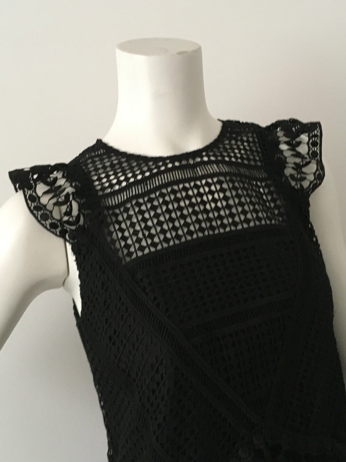 SET lace black ruffle dress Size UK 8 US 4 I 40 ladies