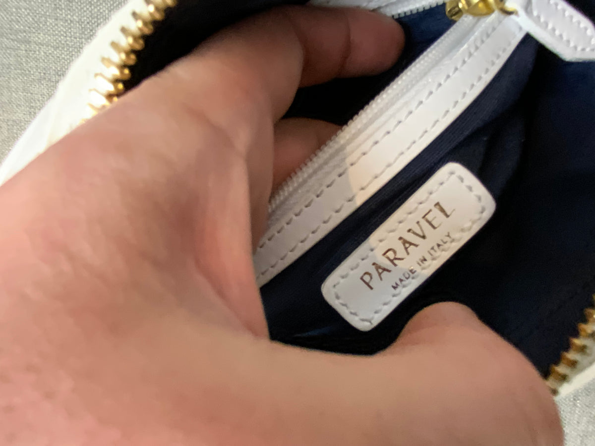 Paravel Blue Doubletake Canvas-paneled Leather Shoulder Crossbody Belt Bag ladies
