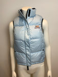 RALPH LAUREN Polo Womens Baby Blue Puffer Outerwear Vest Gilet Size S SMALL ladies