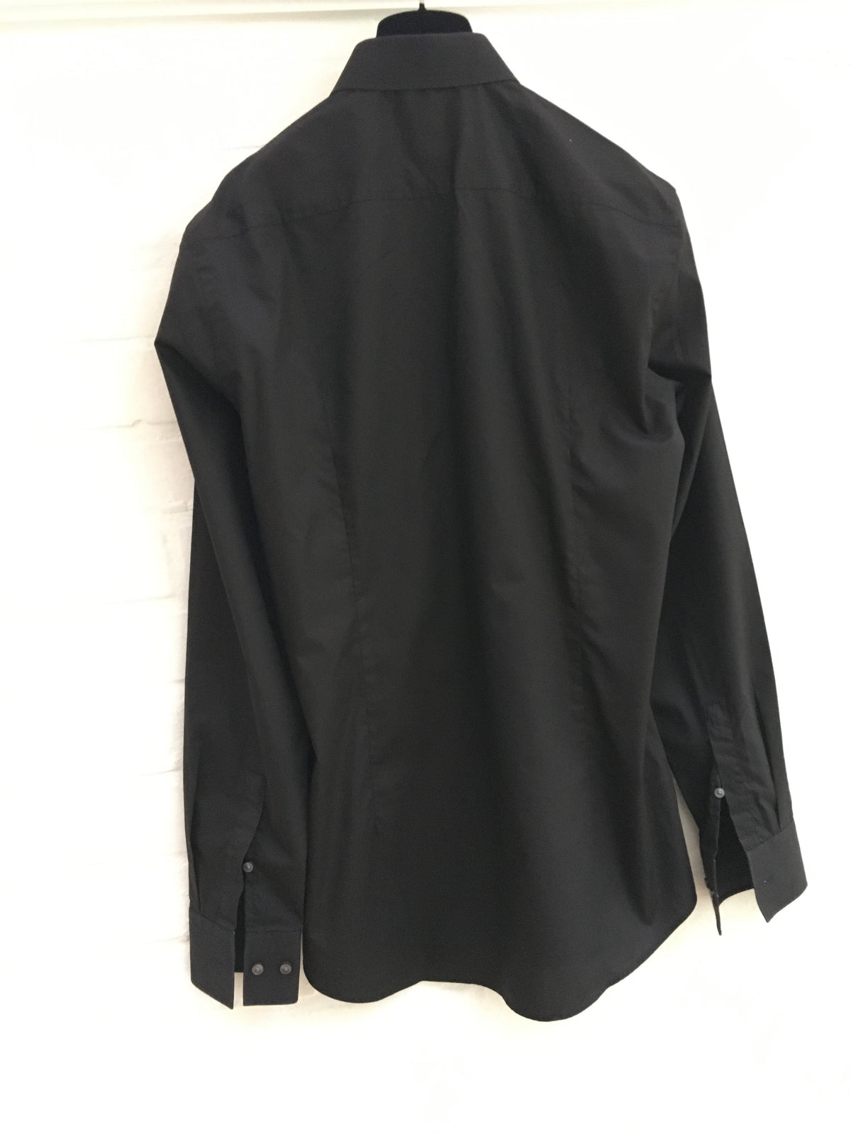 HUGO BOSS BLACK SLIM FIT LONG SLEEVE BUTTON-UP SHIRT SIZE 39 15 1/2" Men