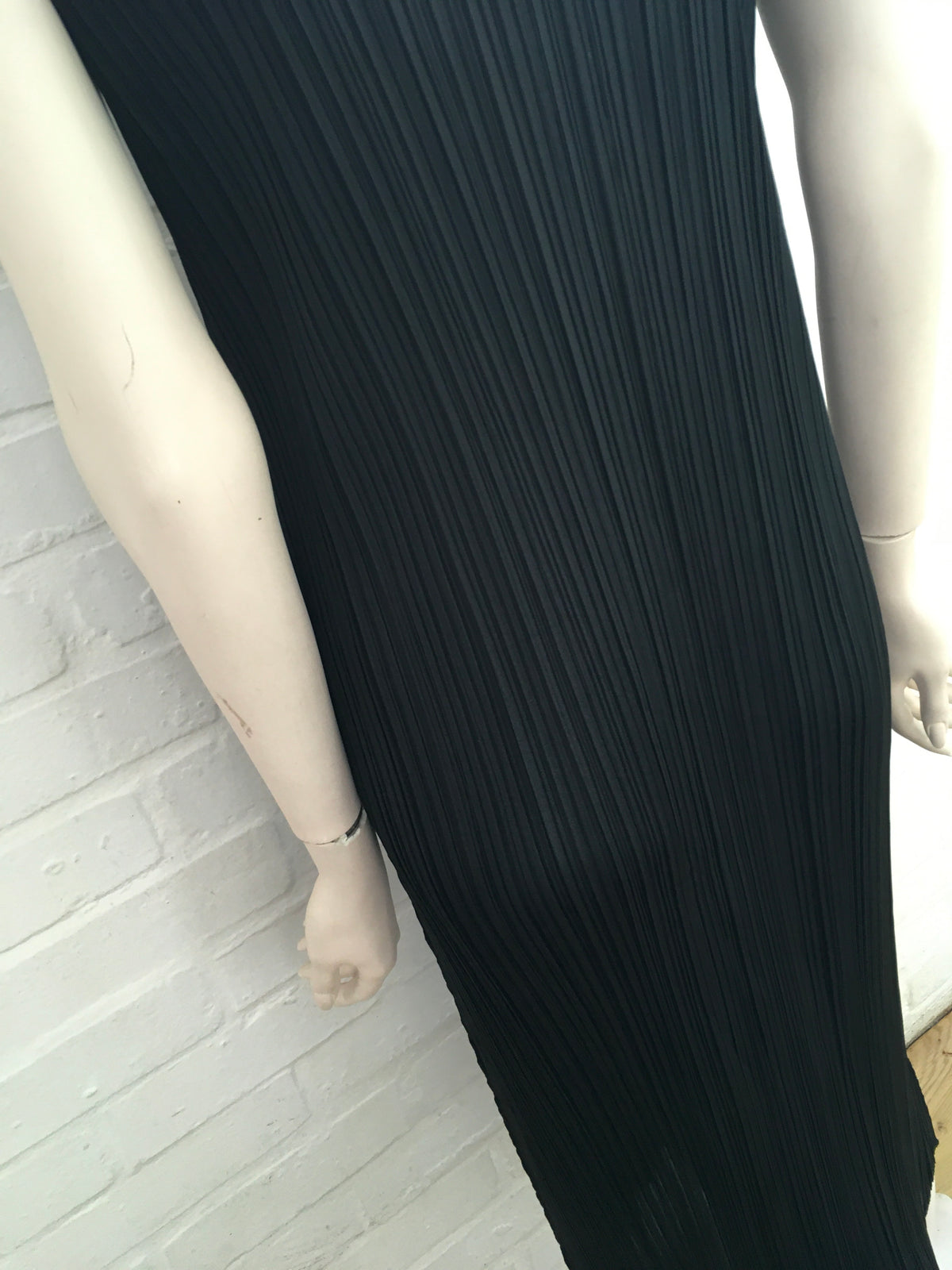 PLEATS PLEASE ISSEY MIYAKE Pleated Tank Dress In Black Size 4 ladies