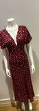 ZARA ROSES FLORAL PRINTED MIDI DRESS Size M Medium MOST WANTED MOST WANTED ladies