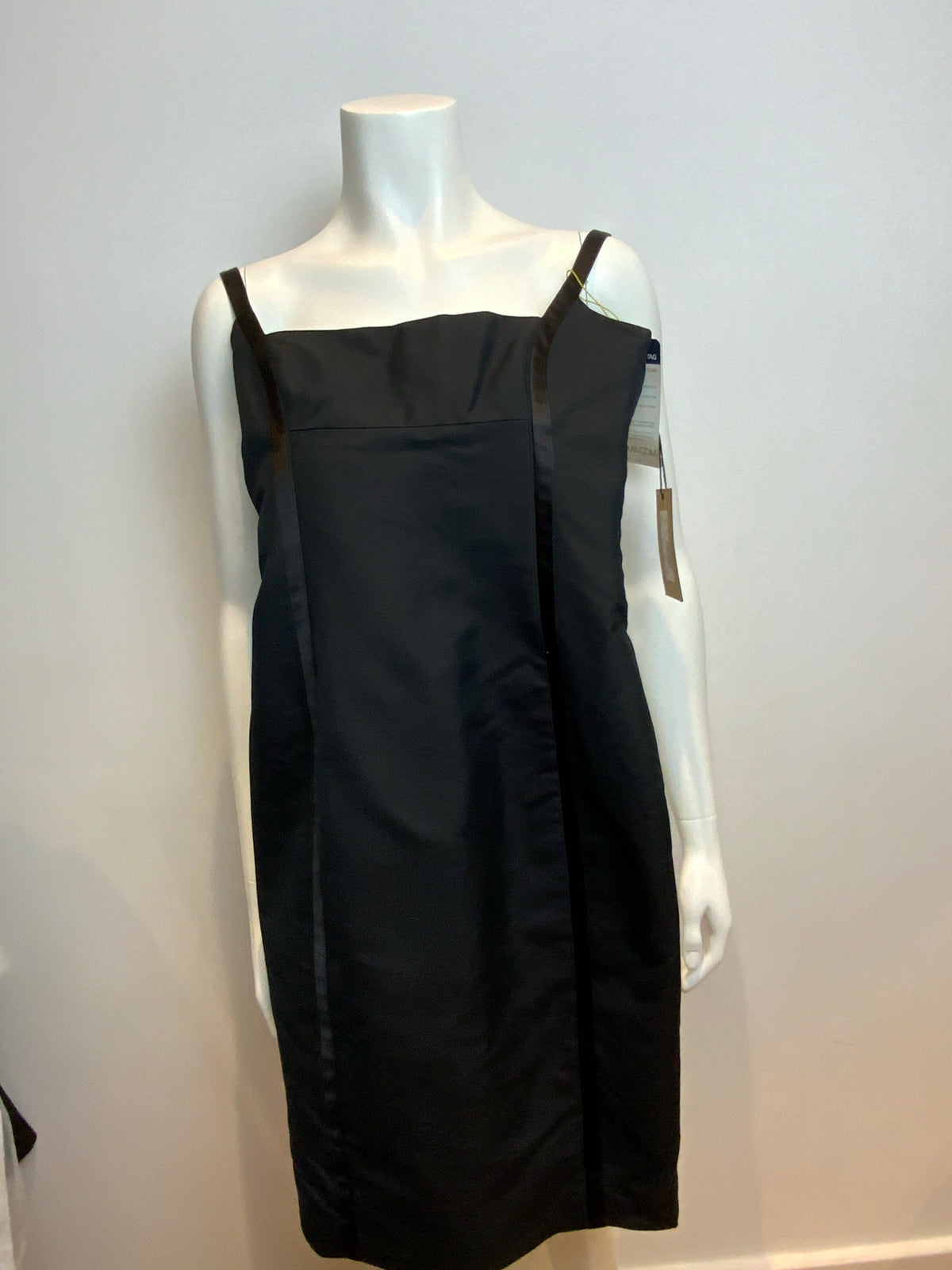 Dsquared² Black LBD Wool Tuxedo Boodycone Dress Size I 38 US 2 UK 6 XS-XXS ladies