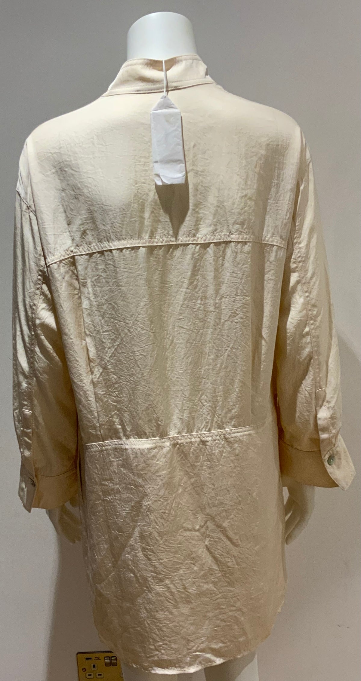 Vince Long Sleeve concealed placket utility shirt dress SIZE S SMALL ladies