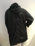 Le Lis Blanc Deulxe Black Rain Coat Trench Waterproof Jacket Size M medium ladies