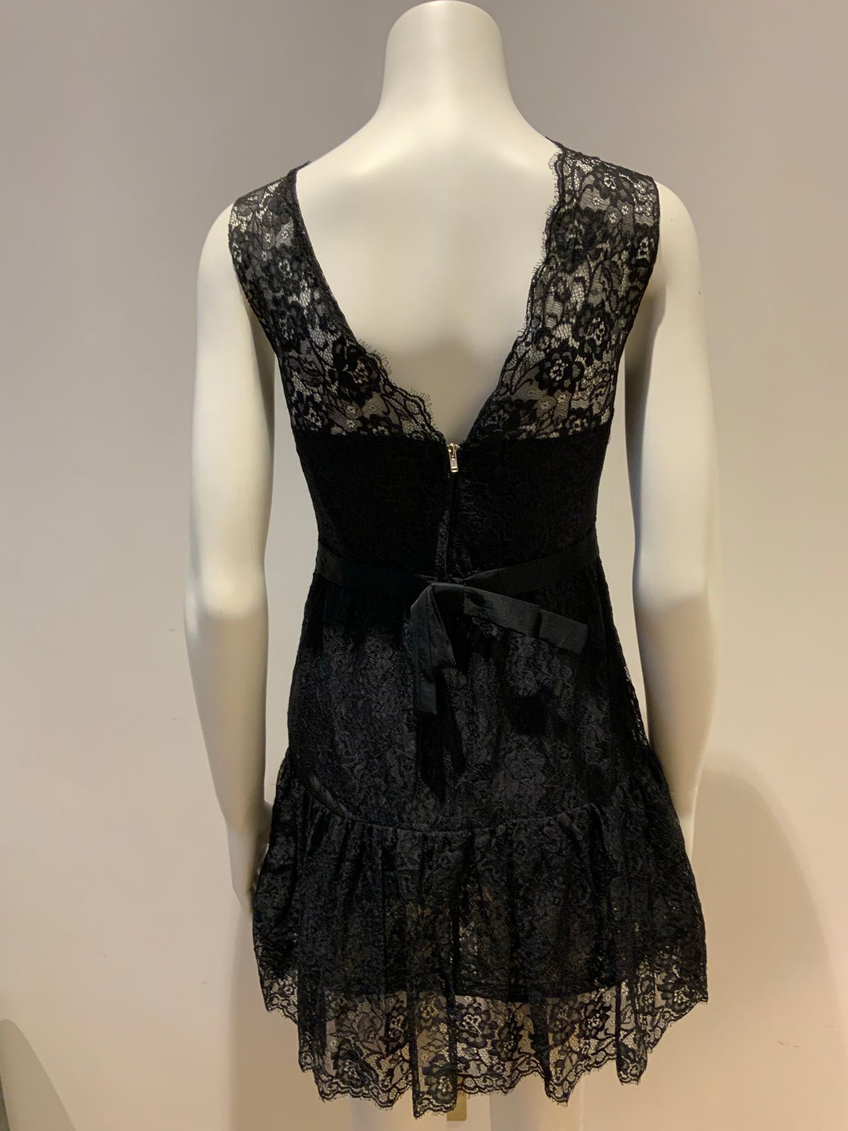 JILL STUART LBD black lace min i Dress Size US 0 UK 2 XXS Most Beautiful ladies