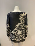 Fontana Couture Milano 1915 Silk Blouse Size I 40 US 4 UK 8 S small ladies