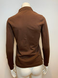 RALPH LAUREN POLO BROWN TOP T-SHIRT SIZE M MEDIUM ladies