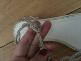 Sergio Rossi Embellished Thong Sandals Thong Shoes Size 36 UK 3 US 6 ladies