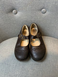 T Bar Brown Leather Shoes Size 31 children