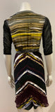 BALENCIAGA WRAP STRIPED DRESS SIZE F 38 UK 10 US 6 ladies