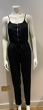 H&M divided H&M Womens Black Silk Jumpsuit One-Piece Size 8 S small ladies