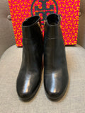 TORY BURCH 'Milan' Wedge Bootie Black Leather Boots Size US 9.5 39.5. US 6.5 ladies