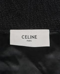 Céline Celine Eddy Period Tweed Wool Parka Triomphe Black Jacket Size F 36 ladies