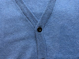 BOCK COPENHAGEN KIDS blue cotton wool blend thin knit cardigan 9-10 years Boys children
