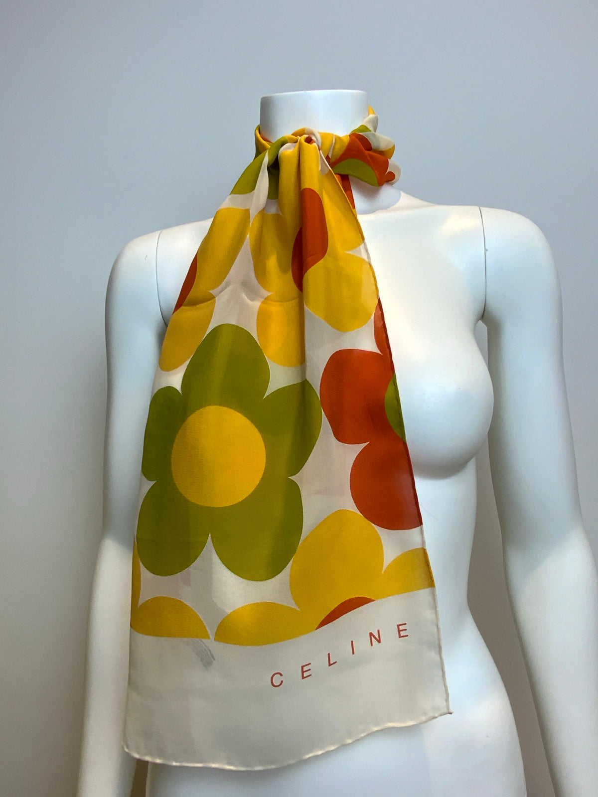 CÉLINE Celine Vintage Michael Kors Era Silk Scarf ladies