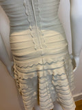 Herve Leger Vintage MOST SEXY Phoebe Strapless Dress Size S seen on celebrities ladies