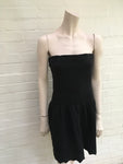 SANDRO Strapless Mini Dress in Knit Black Size 1 Ladies