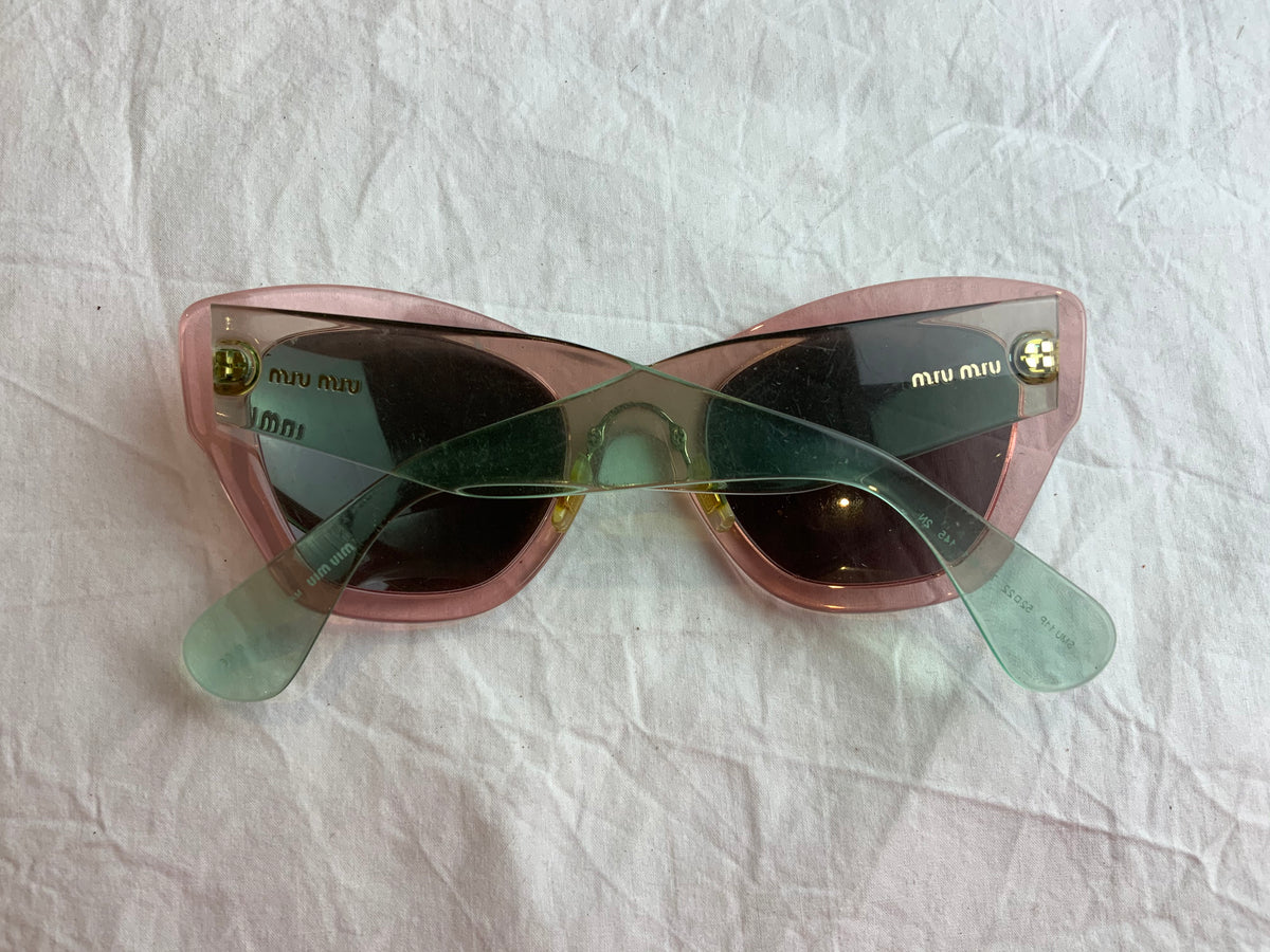 Miu Miu MU11PS TIJ6X1 Cat-Eye Tinted Sunglasses ladies