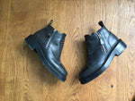 CHANEL CC Leather Ankle Boots Leather Booties  ladies