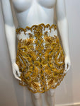 ZIMMERMANN Zippy Golden Scallop Cut Out Skirt Size 1 UK 10 US 6 FR 38 ladies