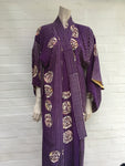 KISSHOTEN Purple Queen silk kimono Made in Japan ladies