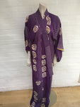 KISSHOTEN Purple Queen silk kimono Made in Japan ladies