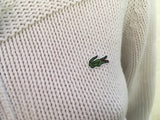 LACOSTE Knit Wool Button Down Cardigan Jumper Sweater Ladies