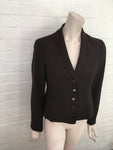 Moschino Cheap and Chic Brown Virgin Wool Blazer Size I 42 D 38 F 40 GB 10 US 8 ladies