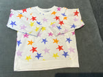 Stella McCartney KIDS Girls' White Multicolour Stars Print Sweatshirt 6 years ladies