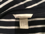 H&M white & navy T shirt Size S small ladies