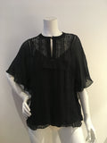 Talie nk silk lace trim tunic Size F 40 UK 12 US 8