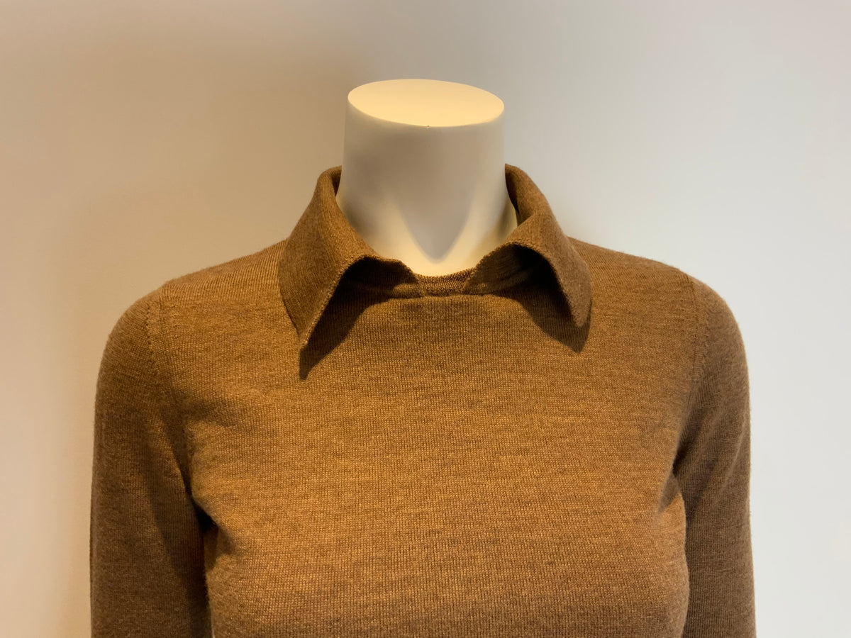 Diane von Furstenberg 2019 Merino Wool Polo Jumper Sweater Size XS ladies